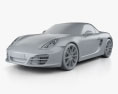 Porsche Boxster S 981 2015 Modello 3D clay render