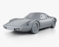 Porsche 904 1964 3d model clay render