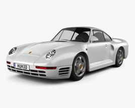 Porsche 959 1986 3D модель