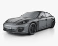 Porsche Panamera 2014 3D-Modell wire render