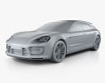 Porsche Panamera Sport Turismo 2014 3d model clay render
