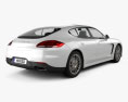 Porsche Panamera S E-Hybrid 2016 3d model back view