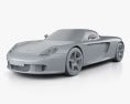 Porsche Carrera GT (980) 2007 3d model clay render