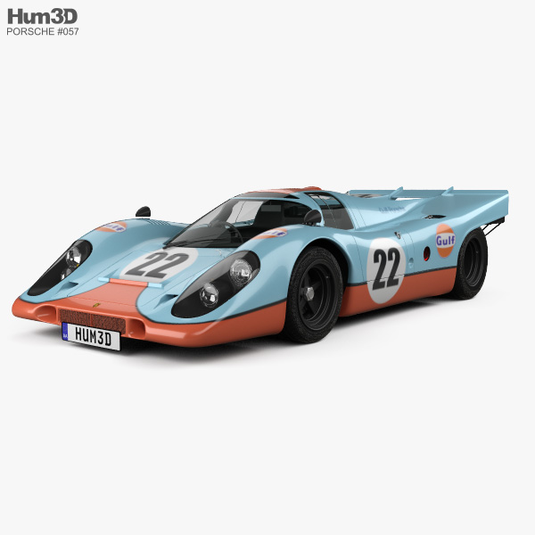 Porsche 917 K 1969 3D模型