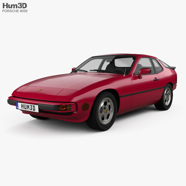 Porsche 924 1976 3Dモデル