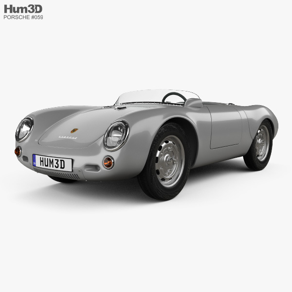 Porsche 550 spyder 1953 3Dモデル