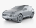 Porsche Cayenne (957) 2010 3D 모델  clay render