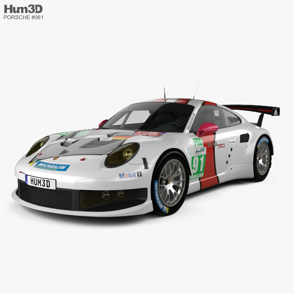 Porsche 911 Carrera (991) RSR 2015 3D model