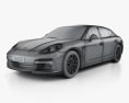 Porsche Panamera 4S Executive 2016 3d model wire render
