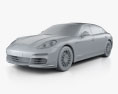 Porsche Panamera Turbo Executive 2016 3d model clay render