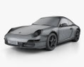 Porsche 911 Carrera (997) 2009 3d model wire render