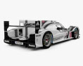 Porsche 919 hybrid 2014 3d model back view