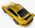 Porsche 911 Carrera RS Clubsport (993) 1998 3D模型 顶视图