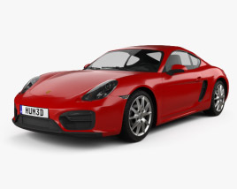 3D model of Porsche Cayman GTS 2016
