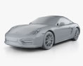 Porsche Cayman GTS 2016 3d model clay render