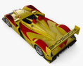 Porsche RS Spyder 2008 3d model top view