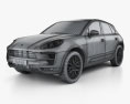 Porsche Macan GTS 2020 3d model wire render