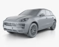 Porsche Macan GTS 2020 3D-Modell clay render