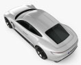 Porsche Mission E 2016 3d model top view
