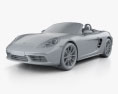 Porsche 718 Boxster 2019 3D-Modell clay render