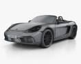 Porsche 718 Boxster S 2019 3Dモデル wire render