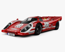 Porsche 917 K Team Salzburg 1970 3D 모델 