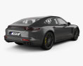 Porsche Panamera Turbo 2020 3Dモデル 後ろ姿