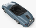Porsche 356A 1600 Super Speedster 1955 3D-Modell Draufsicht