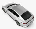 Porsche Panamera 4 E-Hybrid 2020 3d model top view