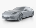Porsche Panamera 4S 2020 3d model clay render