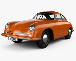 Porsche 356 Coupe 1948 3D model