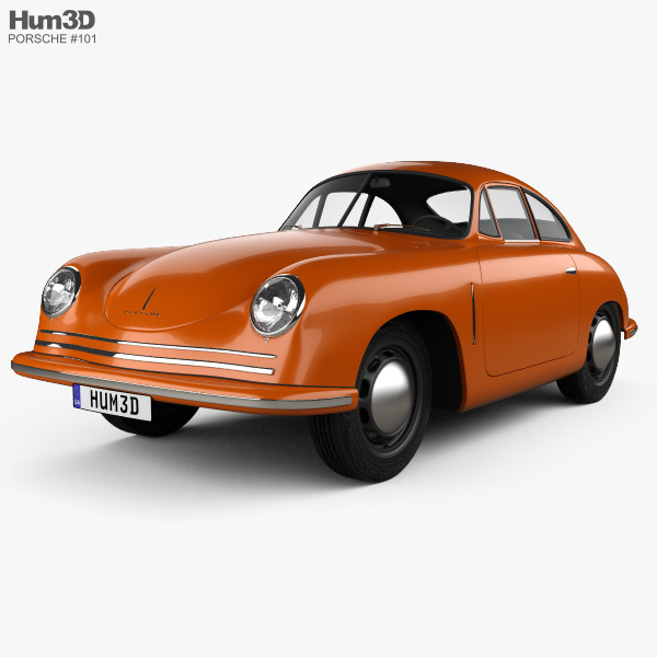 Porsche 356 Coupe 1948 3D model