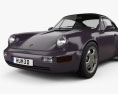 Porsche 911 Carrera 4 Coupe (964) Turbolook 30th anniversary 1996 3d model