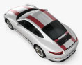 Porsche 911 R (991) 2020 3D模型 顶视图