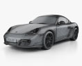 Porsche Cayman R (987C) 2013 3D модель wire render