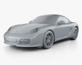Porsche Cayman R (987C) 2013 3D модель clay render