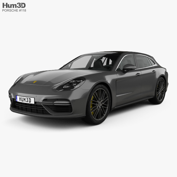 Porsche Panamera Sport Turismo Turbo 2020 3D 모델 