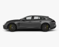 Porsche Panamera Sport Turismo Turbo 2020 3D模型 侧视图