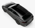 Porsche Panamera Sport Turismo Turbo 2020 3D模型 顶视图