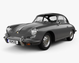Porsche 356 SC coupe 1963 3D model