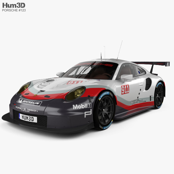 Porsche 911 Carrera (991) RSR 2020 3D模型