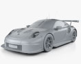 Porsche 911 Carrera (991) RSR 2020 3d model clay render