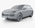 Porsche Cayenne Turbo 2020 Modèle 3d clay render