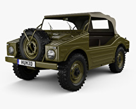 Porsche 597 Jagdwagen 1955 3D model