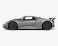 Porsche 918 spyder HQインテリアと 2015 3Dモデル side view