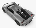 Porsche 918 spyder HQインテリアと 2015 3Dモデル top view