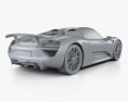 Porsche 918 spyder 인테리어 가 있는 2017 3D 모델 