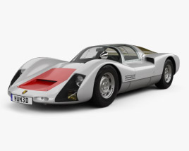 Porsche 906 Carrera 6 coupe 1966 3D model