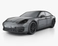 Porsche Panamera GTS 2022 3D модель wire render