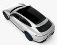 Porsche Mission E Cross Turismo 2019 3D模型 顶视图